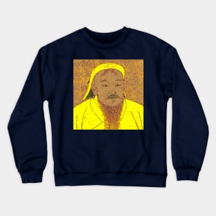 Genghis Khan Portrait Crewneck Sweatshirt